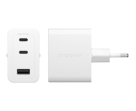PanzerGlass empower Turbo 70W 2 x USB-C + USB-A Silver White - 1546801 - zdjęcie 2